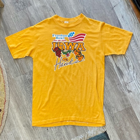 Vintage Other - Vintage 1984 Freedom Bowl College Football Iowa Hawks Single Stitch T-Shirt Med